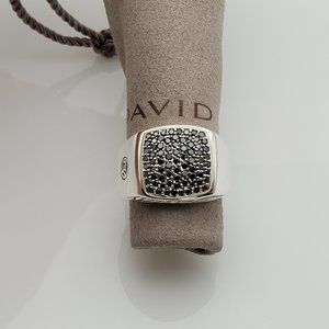 David Yurman Signet Ring Black Diamond